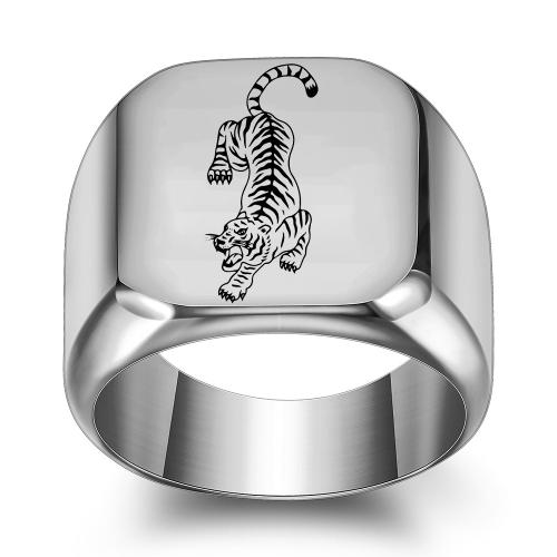 Титан Сталь палец кольцо, титан, Другое покрытие, Мужская & разный размер для выбора, Много цветов для выбора, продается PC[