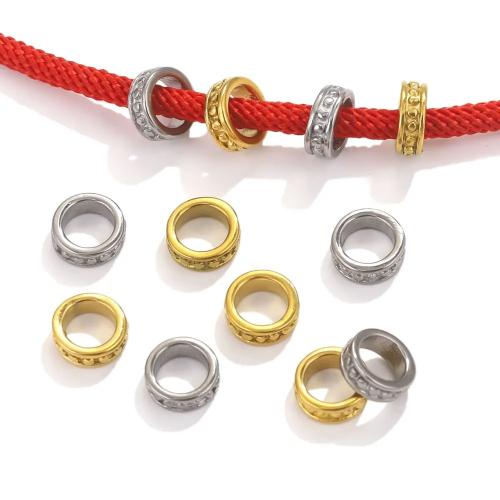 Stainless Steel Large Hole Beads, 304 Stainless Steel, DIY [