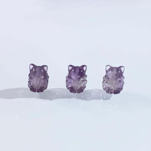 天然紫水晶のビーズ, アメジスト, キツネ, DIY, パープル 売り手 パソコン