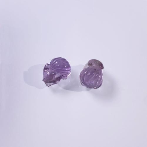 Natural Amethyst Beads, Fox, DIY, purple, 15mm 
