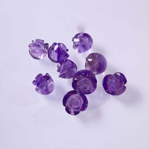 Perles améthystes Naturelles, améthyste, fleur, DIY, violet Vendu par PC