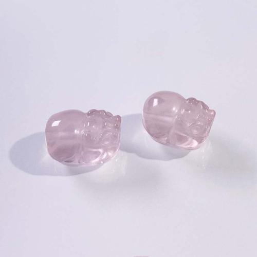 Natural Rose Quartz Beads, Fabulous Wild Beast, DIY, pink, 15mm 