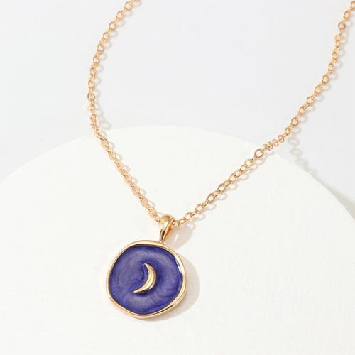 Enamel Zinc Alloy Necklace, plated & for woman 