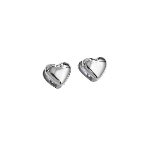 Edelstahl Baumeln Ohrring, 304 Edelstahl, Herz, Vakuum-Ionen-Beschichtung, Modeschmuck & für Frau, keine, 16x14mm, verkauft von Paar