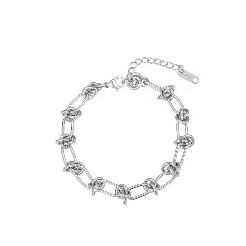 Stainless Steel Charm Bracelet, 304 Stainless Steel, with 3cm extender chain, Vacuum Ion Plating, fashion jewelry & for woman Approx 16.5 cm 