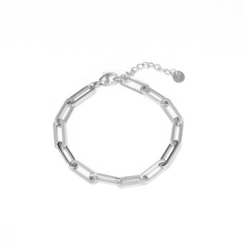 Stainless Steel Charm Bracelet, 304 Stainless Steel, with 3cm extender chain, Vacuum Ion Plating, fashion jewelry & for woman .5 cm 