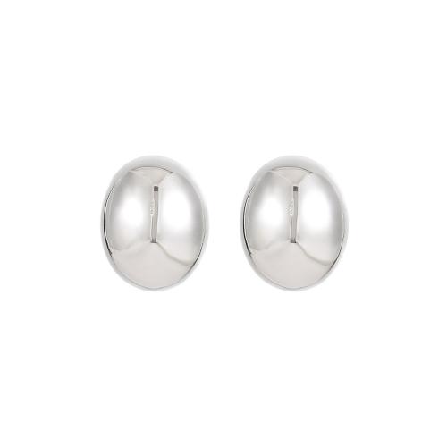 Stainless Steel Stud Earring, 304 Stainless Steel, Oval, Vacuum Ion Plating, fashion jewelry & for woman 