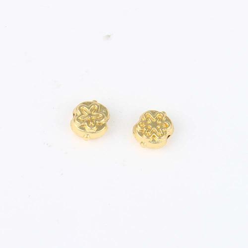 Weinlese Messing Perlen, goldfarben plattiert, DIY, 8.6x7.2x4.5mm, verkauft von PC