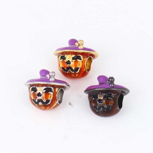 Halloween Jewelry Bead, Brass, plated, Halloween Design & DIY & enamel 