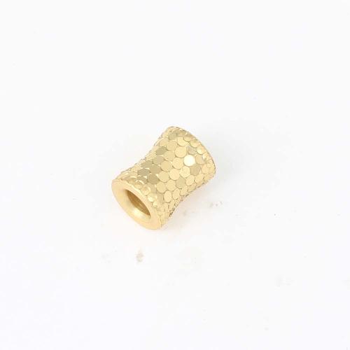 Brass Jewelry Beads, with Resin, Column, gold color plated, DIY 