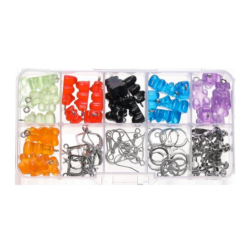 DIY Jewelry Finding Kit, Resin, with Iron, Bear 
