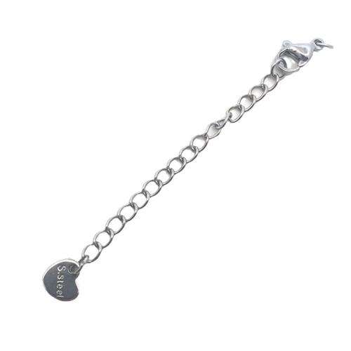 Stainless Steel Extender Chain, 304 Stainless Steel, DIY, original color Approx 70 mm 