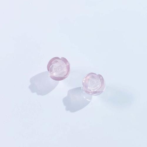 Natural Rose Quartz Beads, Flower, DIY, pink, 11mm 
