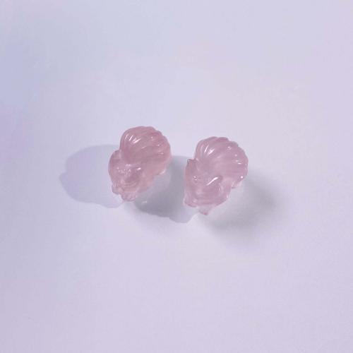 Natural Rose Quartz Beads, Fox, DIY, pink, 15mm 