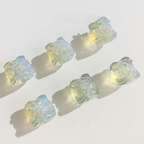 Perles de pierre gemme unique, Opaline, lion, DIY Vendu par PC[