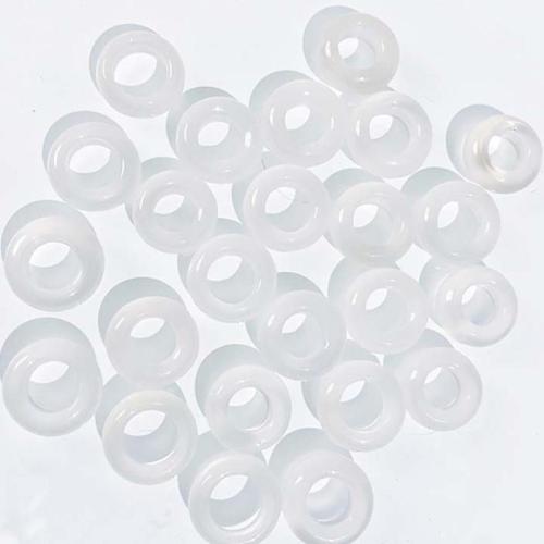 Agate Beads, Round, DIY, white, Outer diameter 13 ~ 14cm inner diameter 7 ~ 8cm 