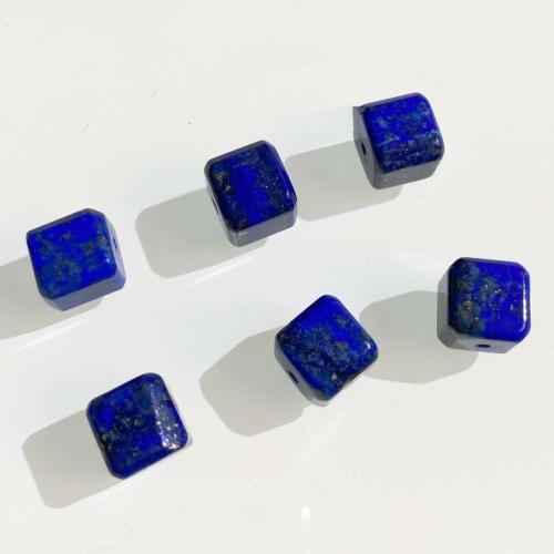 Natural Lapis Lazuli Beads, Square, DIY, blue, 8mm 