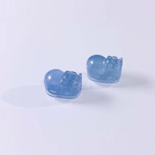 Aquamarin Perlen, Fabelhaft wildes Tier, DIY & verschiedene Größen vorhanden, blau, verkauft von PC