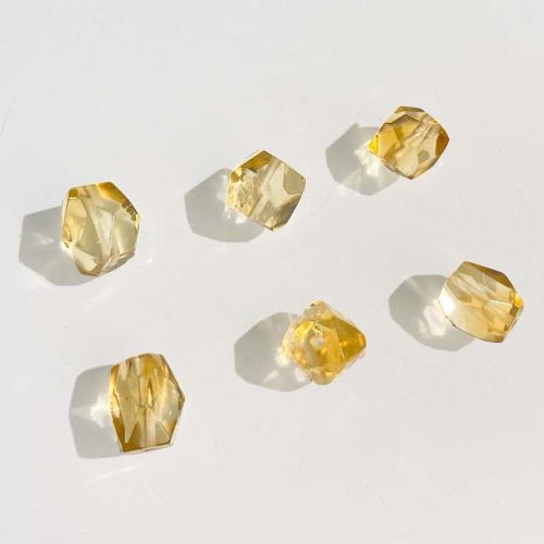 Citrin Naturperlen, Gelbquarz Perlen, DIY & verschiedene Größen vorhanden, gelb, verkauft von PC