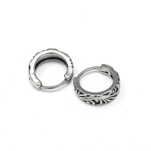 Titanium Steel Earrings, polished, punk style & Unisex, original color 
