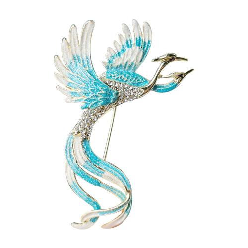Zinc Alloy Jewelry Brooch, plated, micro pave cubic zirconia & for woman & enamel 