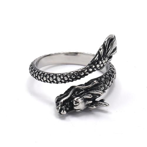 Titanium Steel Finger Ring, plated, punk style & for man 