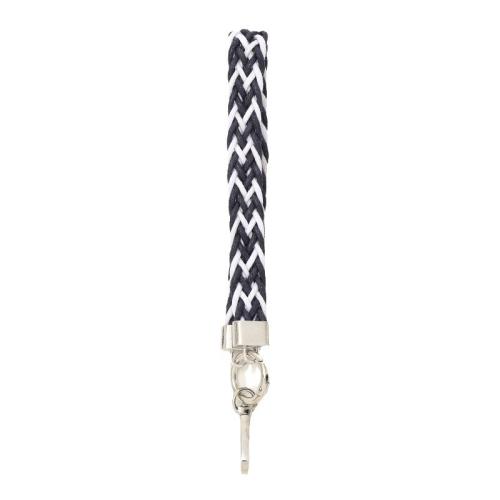 Terylene Mobile Phone Lanyard, Polyester and Cotton, half handmade, for woman Approx 26 cm 