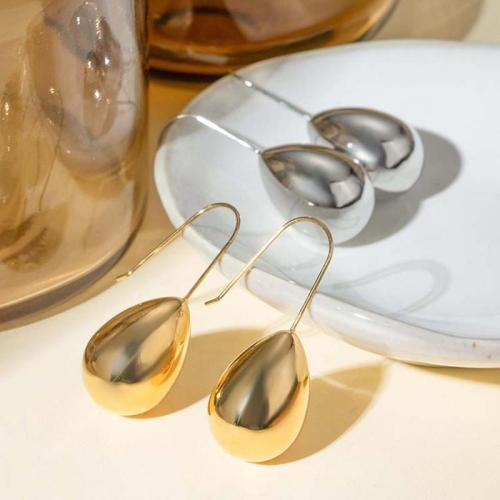 Stainless Steel Drop Earring, 304 Stainless Steel, plated, fashion jewelry [