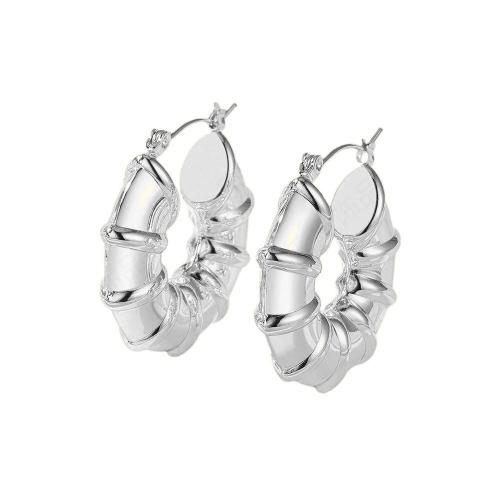 Titan Stahl Ohrringe, Titanstahl, plattiert, für Frau, keine, 28x30mm, verkauft von Paar