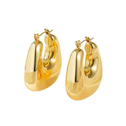 Titan Stahl Ohrringe, Titanstahl, plattiert, für Frau, keine, 26x30mm, verkauft von Paar