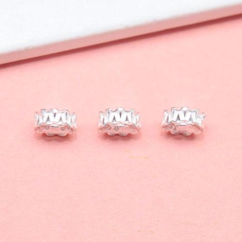 Sterling Silver Spacer Beads, 925 Sterling Silver, DIY, silver color, 5.3mm Approx 2mm 
