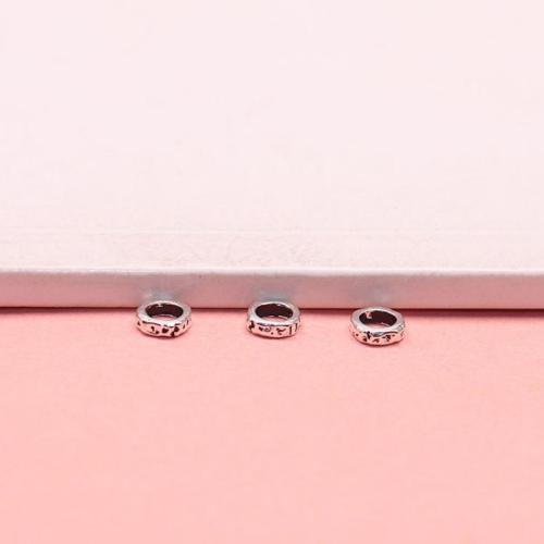 Sterling Silver Spacer Beads, 925 Sterling Silver, DIY, original color, 5.4mm Approx 3mm 