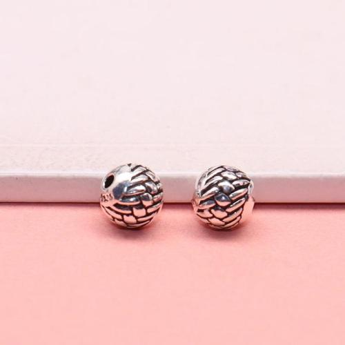 Sterling Silver Spacer Beads, 925 Sterling Silver, DIY, original color Approx 1.1mm 