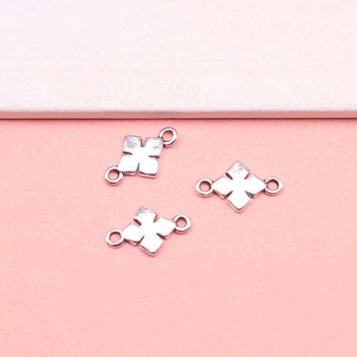 Sterling Silver Charm Connector, 925 Sterling Silver, DIY, silver color, 13mm [