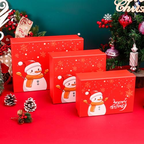 Papel Caja de  regalos de Navidad, Diseño de Navidad & diverso tamaño para la opción & diferentes patrones para la opción, más colores para la opción, Vendido por UD