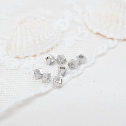 Weinlese Messing Perlen, plattiert, DIY, keine, 3x3mm, 500PCs/Tasche, verkauft von Tasche