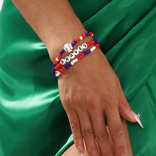 Bracelets Bijoux en verre, Seedbead, avec plastique & Acrylique, bijoux de mode, couleurs mélangées é, Vendu par fixé