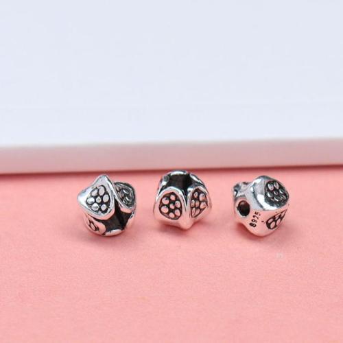 Sterling Silver Spacer Beads, 925 Sterling Silver, DIY, original color Approx 1.9mm 