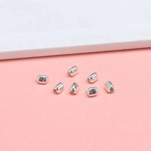 Sterling Silver Spacer Beads, 925 Sterling Silver, DIY, silver color Approx 1mm 