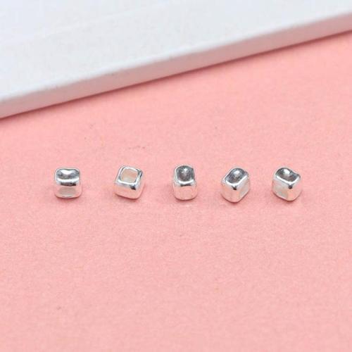 Sterling Silver Spacer Beads, 925 Sterling Silver, DIY, silver color, 3mm Approx 1.9mm 