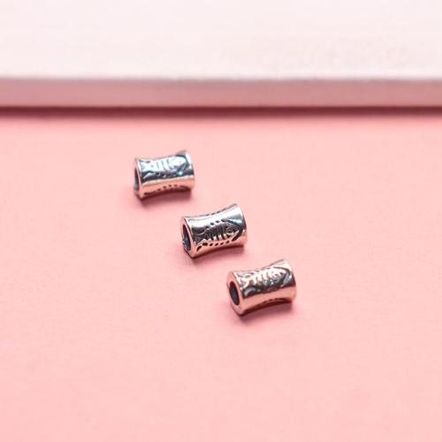 純銀製スペーサー・ビーズ, 92.5％純度シルバー, DIY, オリジナルカラー 穴:約 2.4mm, 売り手 パソコン