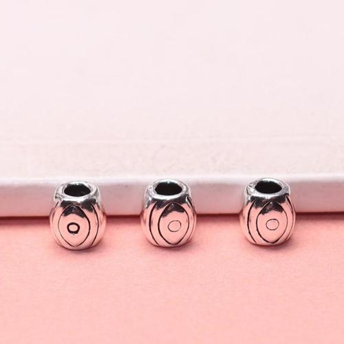 Sterling Silver Spacer Beads, 925 Sterling Silver, DIY, original color Approx 2.5mm 