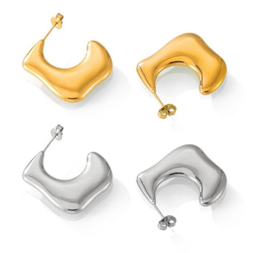 Titanium Steel Stud Earring, fashion jewelry & for woman 