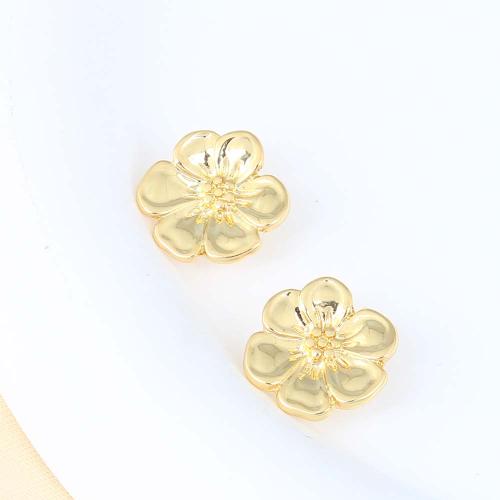Brass Pendant Findings, Flower, gold color plated, DIY 