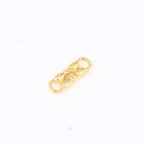 Brass Connector, gold color plated, DIY & 1/1 loop 