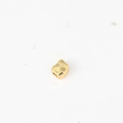 Weinlese Messing Perlen, goldfarben plattiert, DIY, 5.1x4.8x3.7mm, verkauft von PC