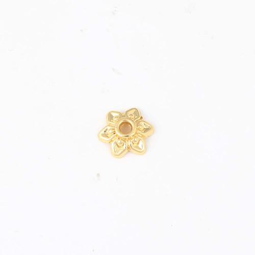 Messing Perlenkappe, goldfarben plattiert, DIY, 9.5x8.5x2.9mm, verkauft von PC