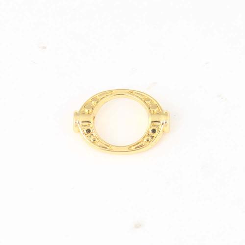 Perles de cadre en laiton, Placage de couleur d'or, DIY Vendu par PC