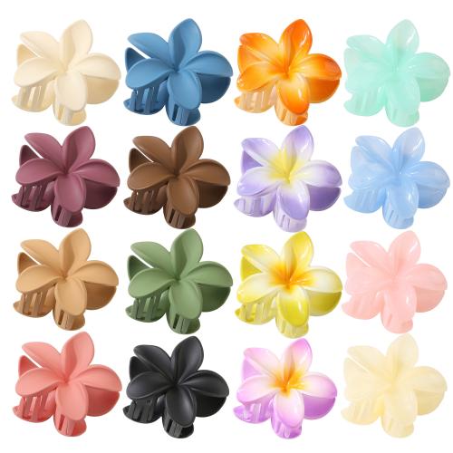 Pinces à cheveux griffes , plastique, fleur, vernis au four, pour femme, plus de couleurs à choisir, 80mm, Vendu par PC