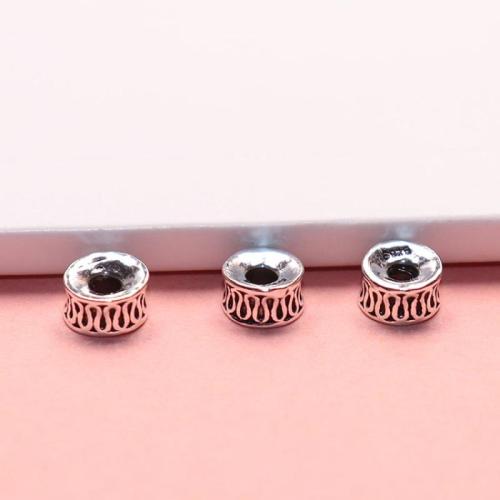 Sterling Silver Spacer Beads, 925 Sterling Silver, DIY, original color, 6mm Approx 2mm 